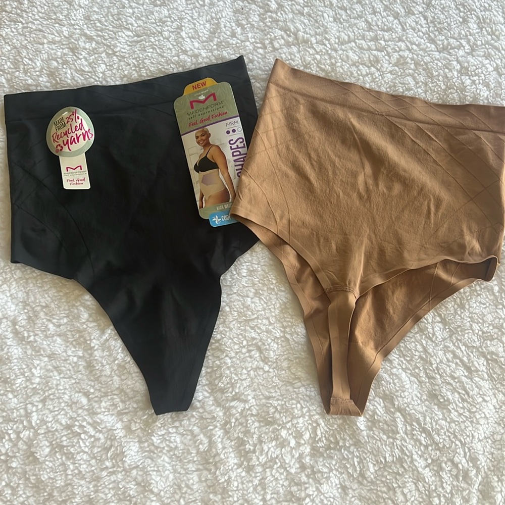 New! Maidenform 2pc Women’s high waist thong
